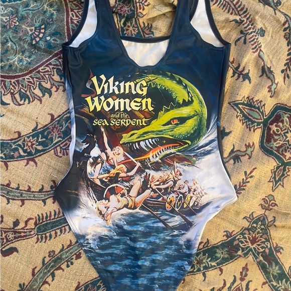 Blackmilk Viking Women Sea Serpent Swimsuit - Size M, worn once - Picture 2 of 2